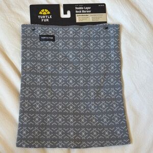 Gray Patterned Neck Gaiter
